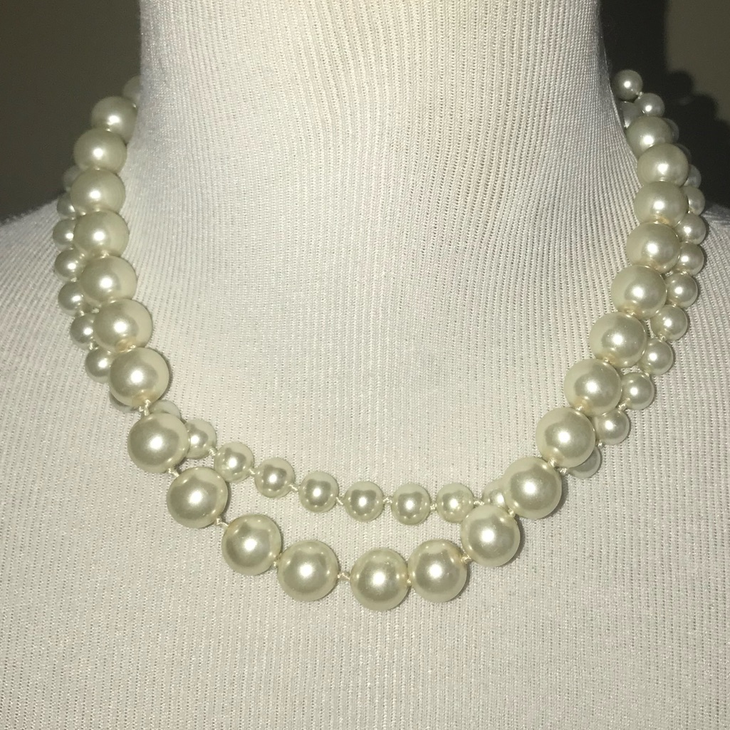 Faux Pearl Necklace Jy 0426 14$